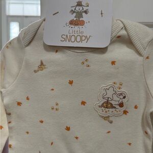 Cream and Orange Bodysuit